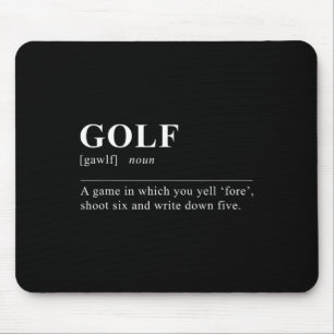 Funny Golf Definition  Mouse Pad
