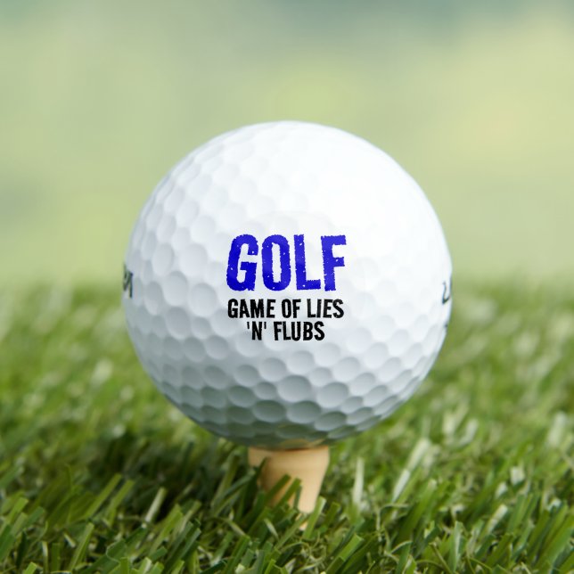 Funny Golf Game of Lies Golf Balls (Insitu Tee)