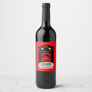 Funny Golf Gift For Beginners Wine Label