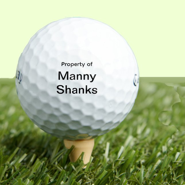 Funny Golf Gift Joke Name Manny Shanks Balls (Creator Uploaded)