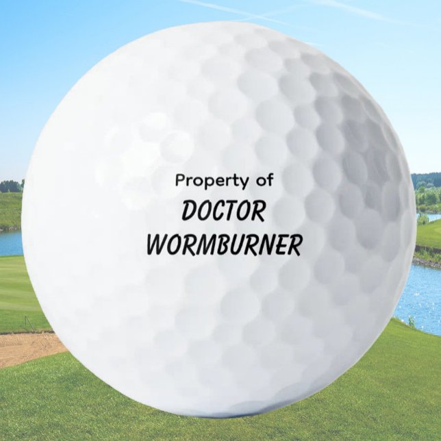 Funny Golf Gift Joke Wormburner Balls (Creator Uploaded)