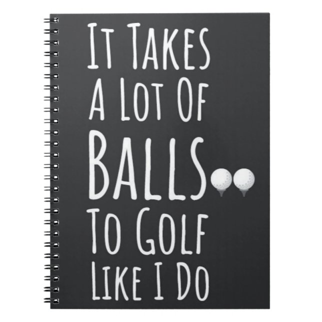 Funny Golf Gifts For Him Husband Boyfriend Dad  Notebook (Front)