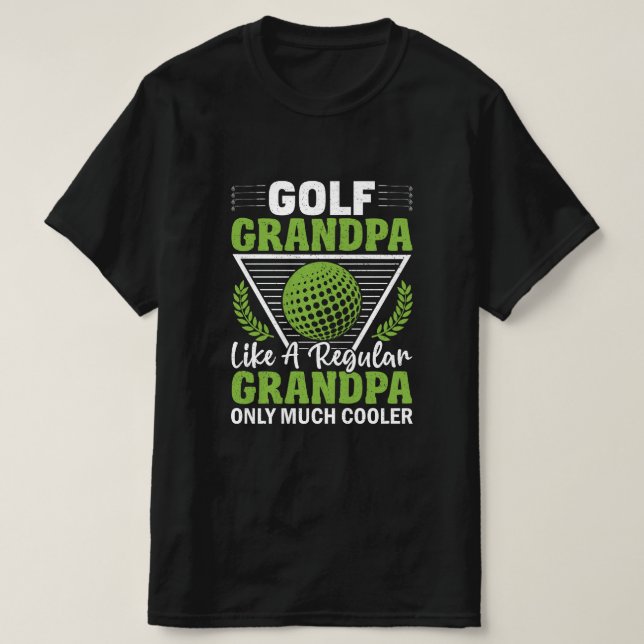 Funny Golf Grandpa T-Shirt (Design Front)