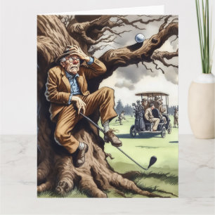 Funny Golf Greeting Card