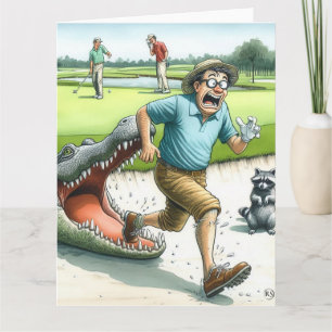 Funny Golf Greeting Card
