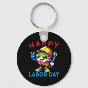 Funny Golf Happy Labour Day For Workers Mens Women Key Ring