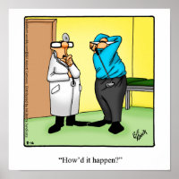 Funny Golf Humor Poster Gift