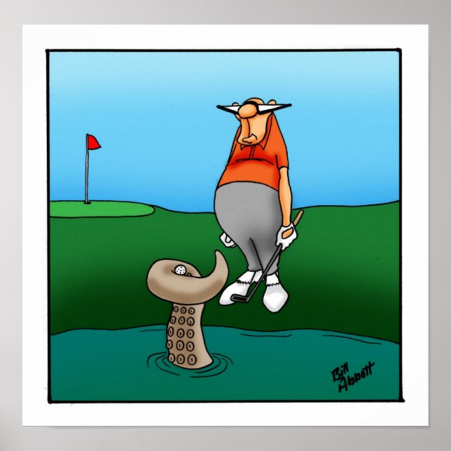 Funny Golf Humor Poster Gift (Front)