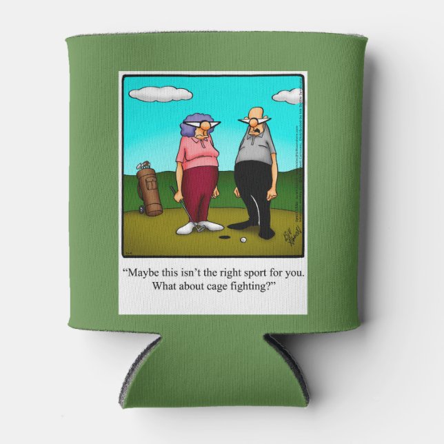 Funny Golf Humour Beer Cosy Can Cooler (Front)