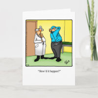 Funny Golf Humour Greeting Card For Him