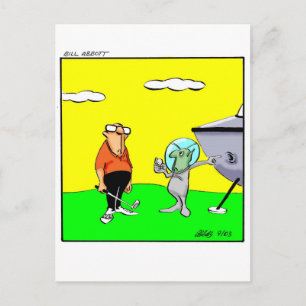 Funny Golf Humour Postcard