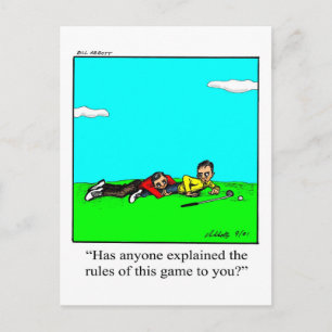 Funny Golf Humour Postcard