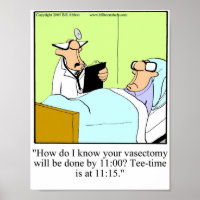 Funny Golf Humour Poster Gift