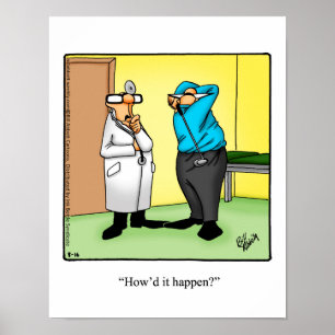 Funny Golf Humour Poster Gift