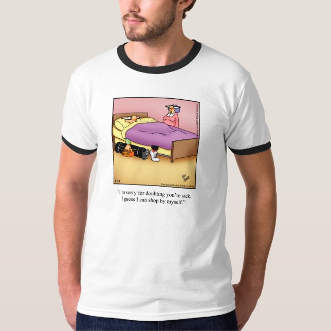 Funny Golf Humour Tee Shirt (Front)