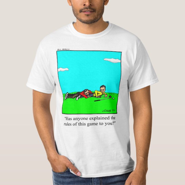 Funny Golf Humour Tee Shirt (Front)