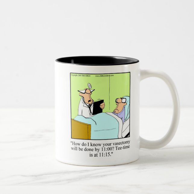 Funny Golf Humour Tee Time Mug (Right)