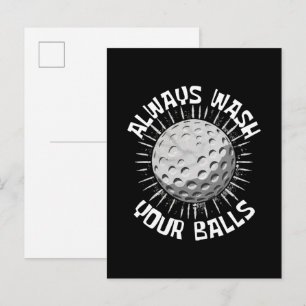 Funny-golf Invitation Postcard