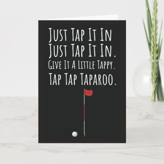 Funny Golf Joke Card (Front)