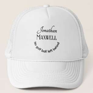 Funny Golf Joke Personalised Names Bold Typography Trucker Hat