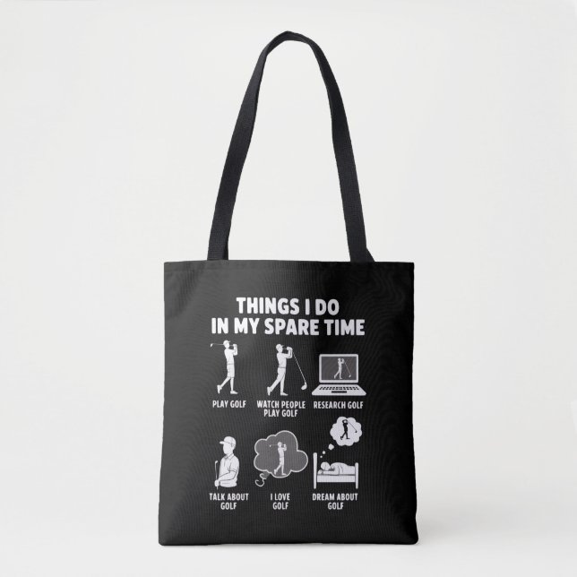 Funny Golf Lover Coach Gifts Dad Grandpa Golfer Tote Bag (Front)