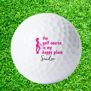 Funny Golf  My Happiness Lady theme Golf Balls