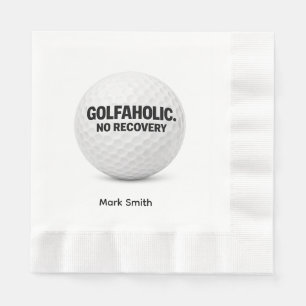 Funny Golf Obsession Quote for Golf Addicts Napkin
