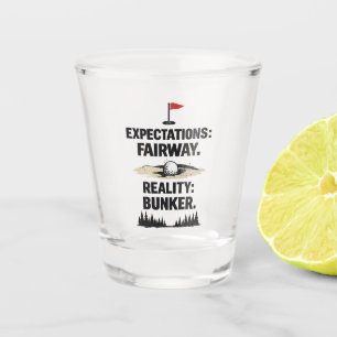 Funny Golf Obsession Quote for Golf Addicts Shot Glass