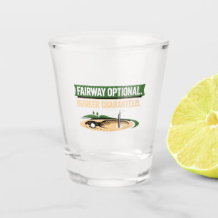 Funny Golf Obsession Quote for Golf Addicts Shot Glass