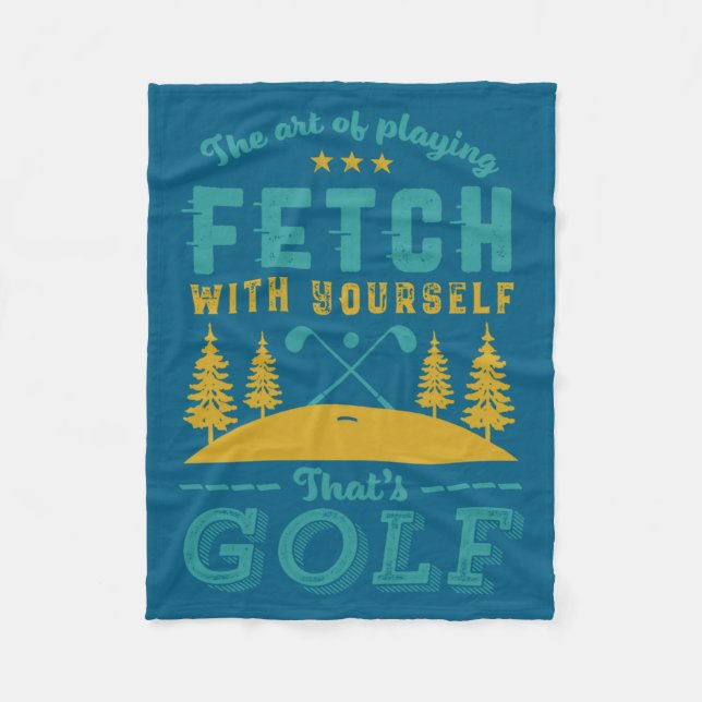 Funny Golf Player Quote Golfers Love Golfing Srt  Fleece Blanket (Front)