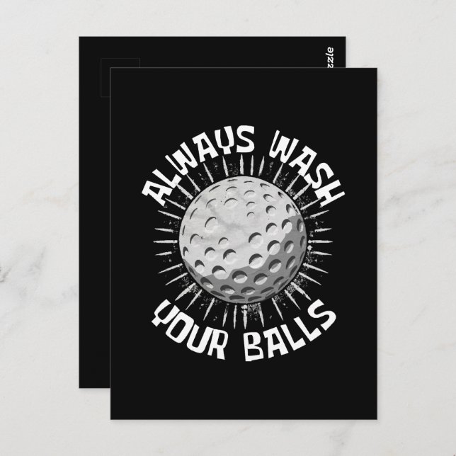 Funny-golf Postcard (Front/Back)