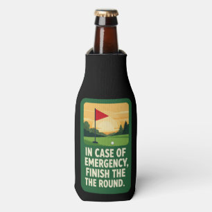 Funny Golf Quote Can Cooler on Golf Course Green 