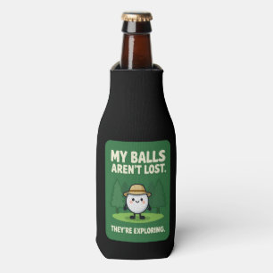 Funny Golf Quote Can Cooler on Golf Course Green 
