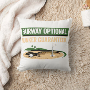 Funny Golf Quote for Golf Addicts  Cushion