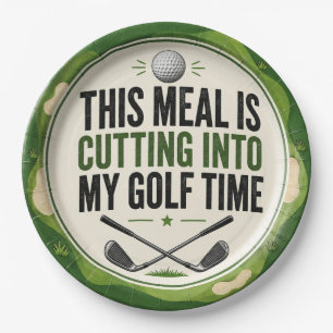 Funny Golf Quote for Golf Addicts  Paper Plate