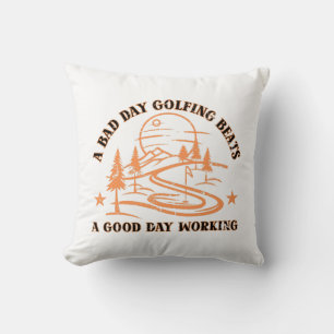 Funny Golf Quote Golfing Lover Cushion