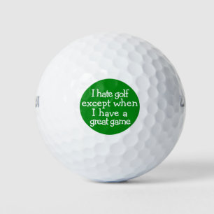 Funny Golf Saying Golf Balls