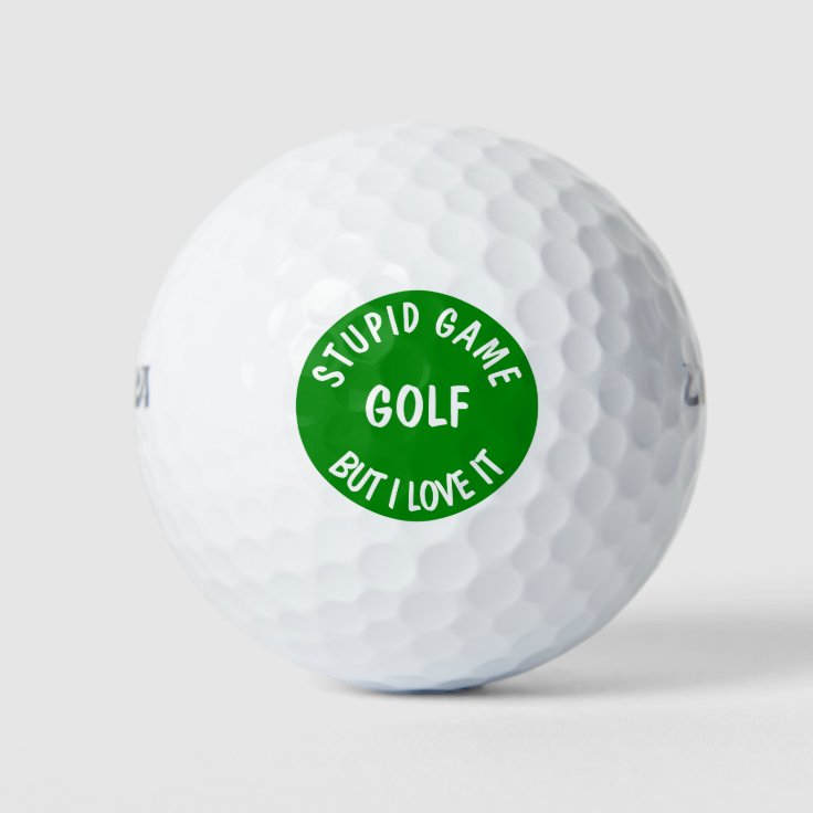 Funny Golf Saying Golf Balls Zazzle.co.nz