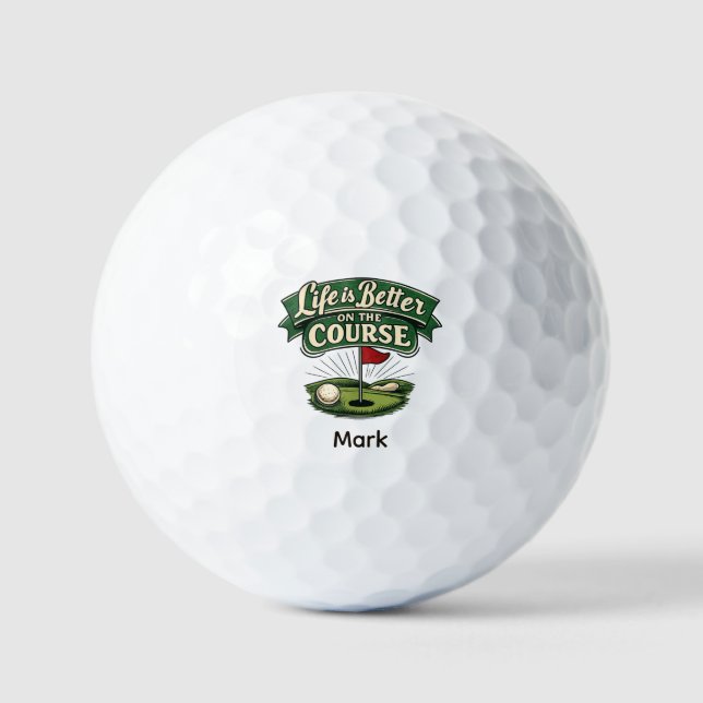 Funny Golf Sayings Golf ball  (Front)