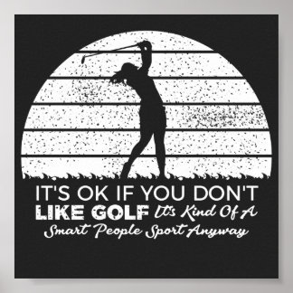 funny golf sayings golfing quote poster