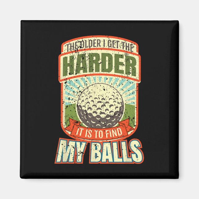 Funny Golf Shirts For Men  Magnet (Front)