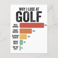 Funny Golf Sport Why I Lose At Golfing Game Retro 