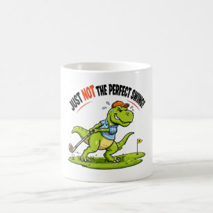 Funny Golf T-Rex Cute Dinosaur Golfing Gift Coffee Mug
