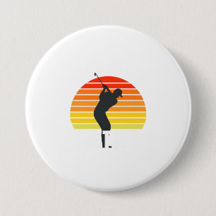 Funny Golf T Shirt Back Nines Matter 7.5 Cm Round Badge