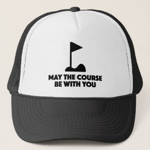 Funny golf t-shirt trucker hat
