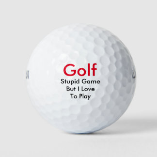 Funny Golf Theme Gift Balls