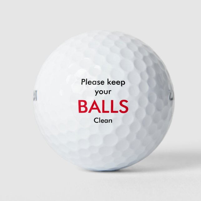 Funny Golf Theme Gift Golf Balls (Front)