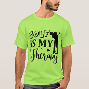 Funny Golf Therapy word art T-Shirt