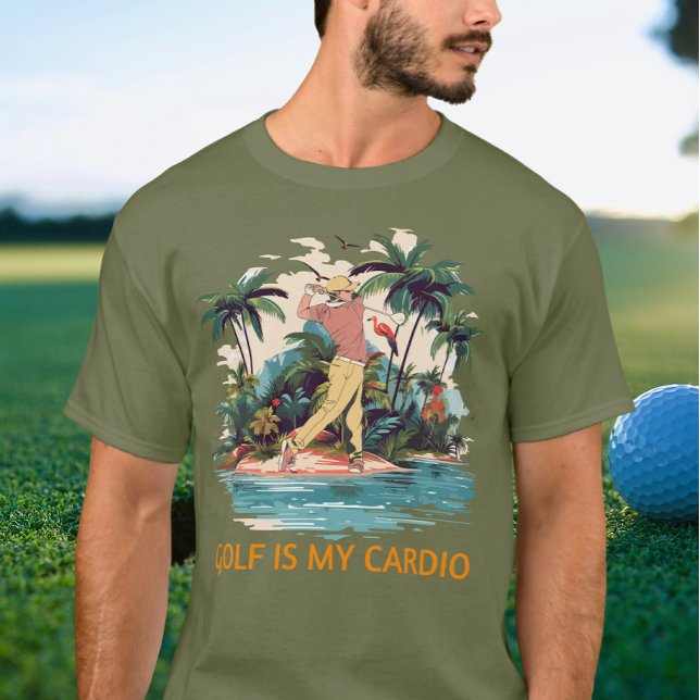 Funny Golf Tropical Golfer summer T-Shirt (Creator Uploaded)