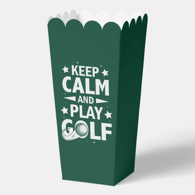 Funny Golf word art party  Favour Box (Front)